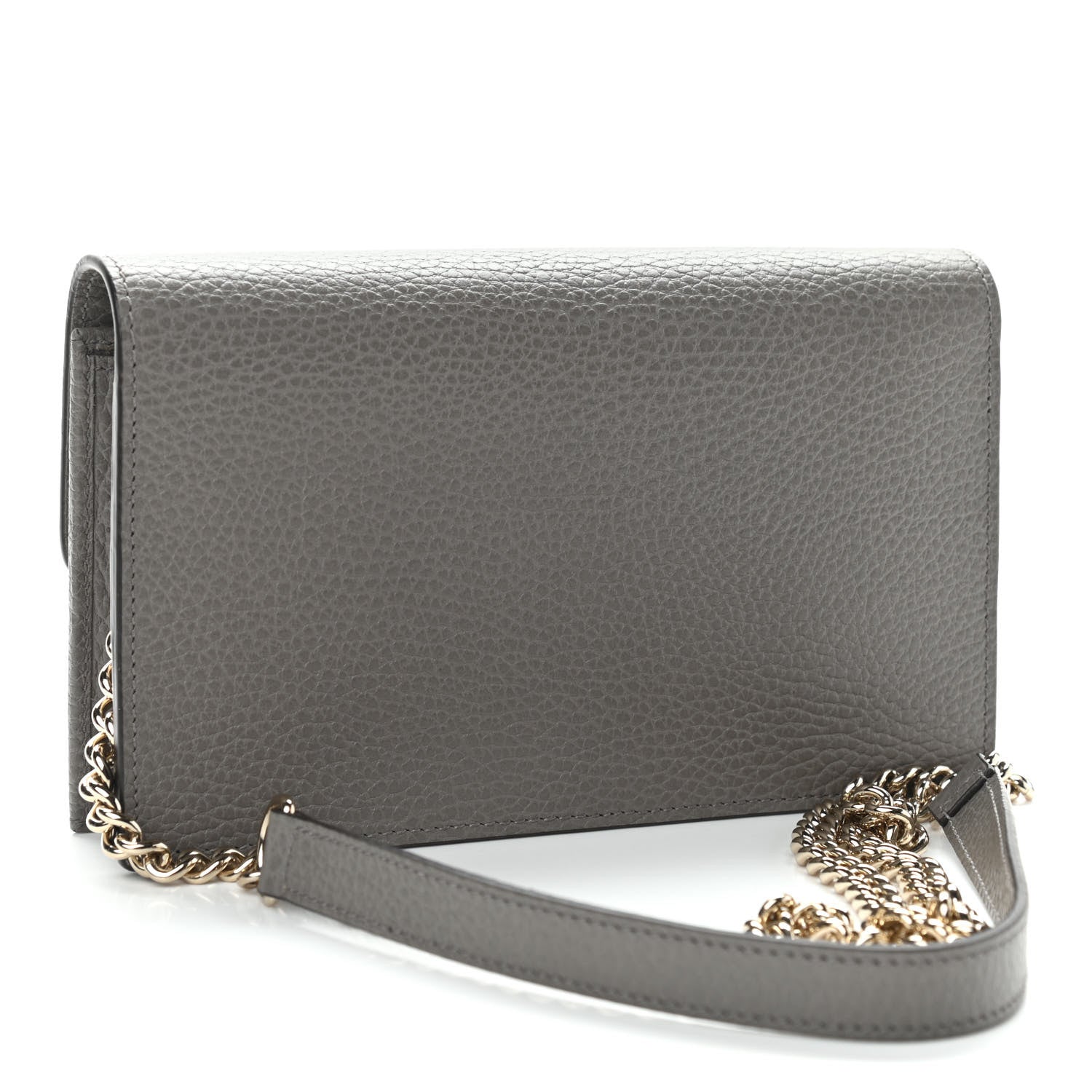 Gucci Dollar Calfskin Interlocking G Chain Wallet Loess 3 of 11
