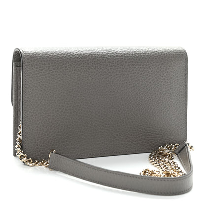 Gucci Dollar Calfskin Interlocking G Chain Wallet Loess 3 of 11