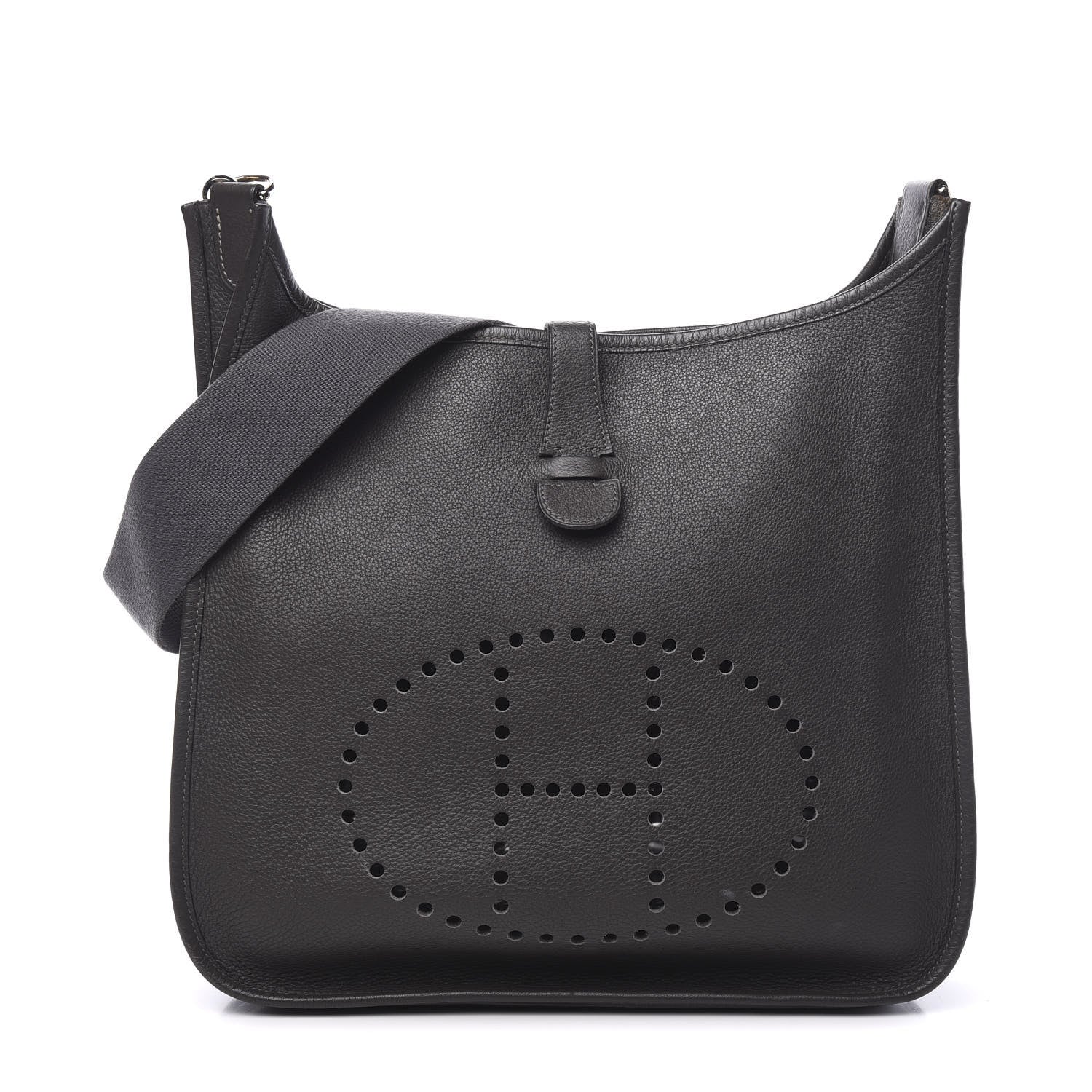 Hermes Taurillon Clemence Evelyne PM Graphite 1 of 10