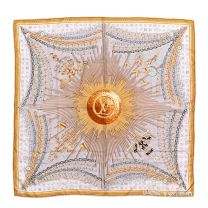 Louis Vuitton Silk Chains Square Scarf Pink 1 of 3
