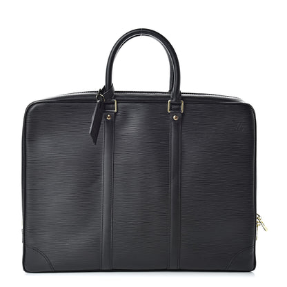 Louis Vuitton Epi Porte-Documents Voyage Briefcase Black 1 of 16
