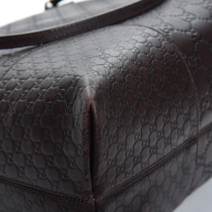 Gucci Guccissima Medium Bree Shoulder Bag Chocolate 10 of 17