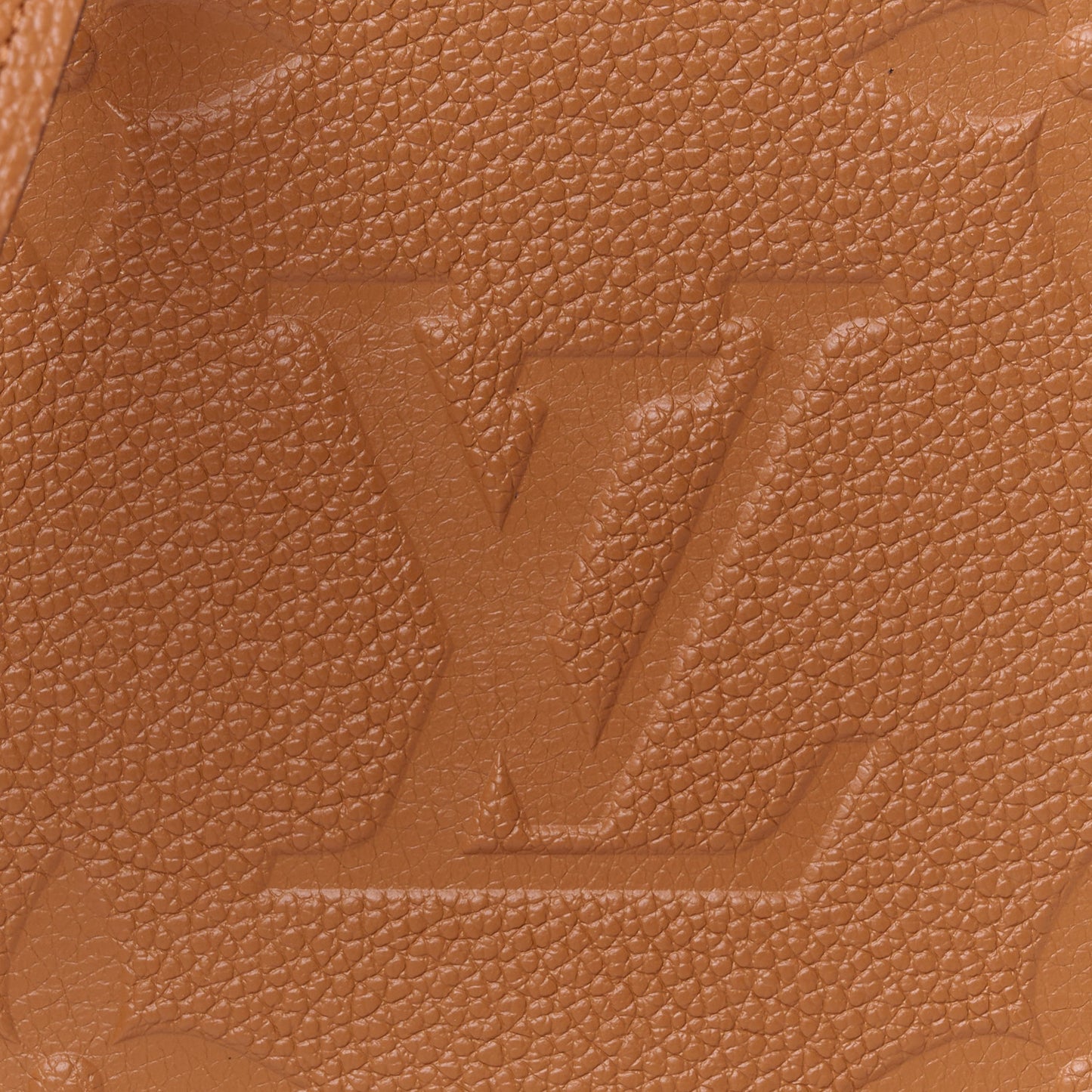 Empreinte Monogram Giant Double Zip Pochette Caramel