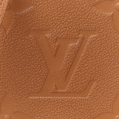 Louis Vuitton Empreinte Monogram Giant Double Zip Pochette Caramel 9 of 12