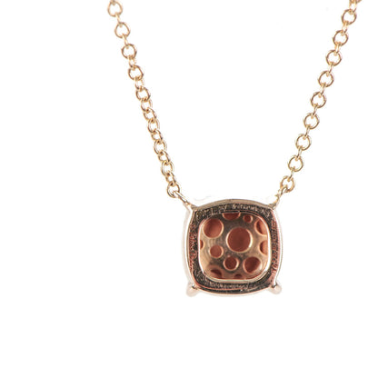 Tiffany 18K Rose Gold Black Diamond Pendant Necklace 3 of 5