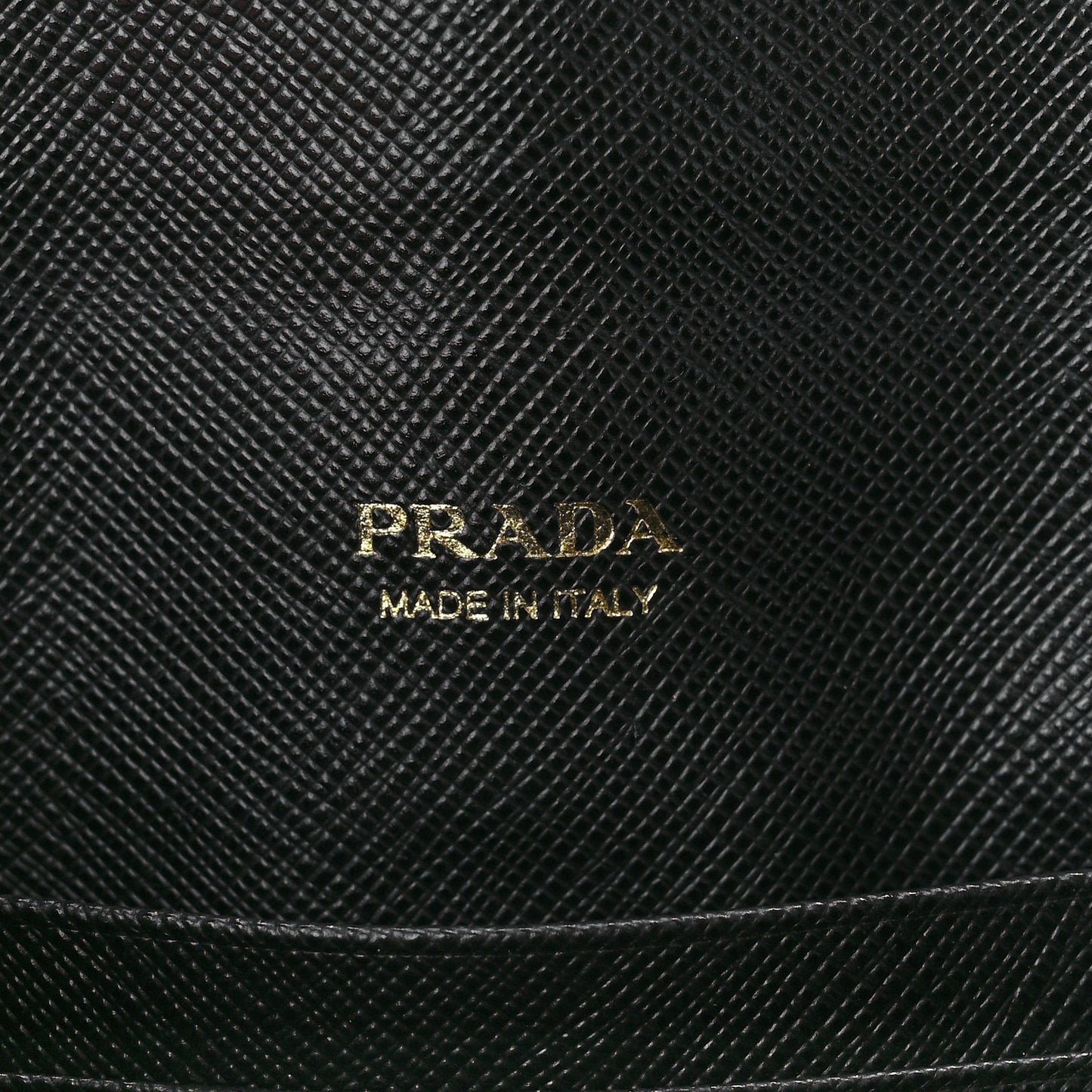 Saffiano Metal Envelope Wallet Black