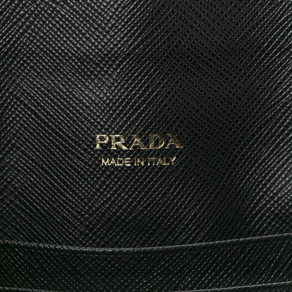 Prada Saffiano Metal Envelope Wallet Black 7 of 12
