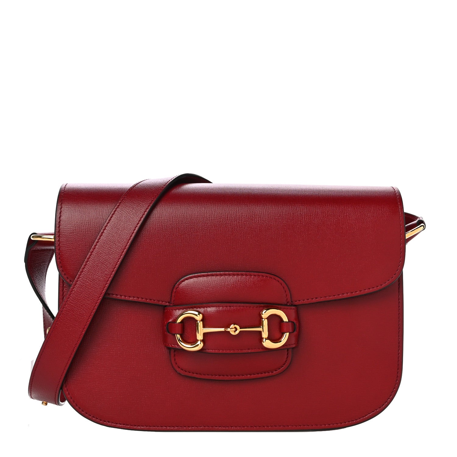 Gucci Azalea Calfskin Horsebit 1955 Shoulder Bag New Cherry Red 1 of 14
