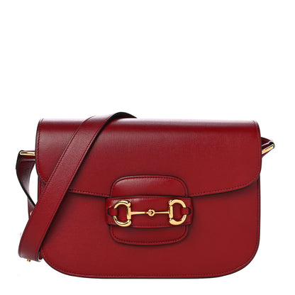 Gucci Azalea Calfskin Horsebit 1955 Shoulder Bag New Cherry Red 1 of 14