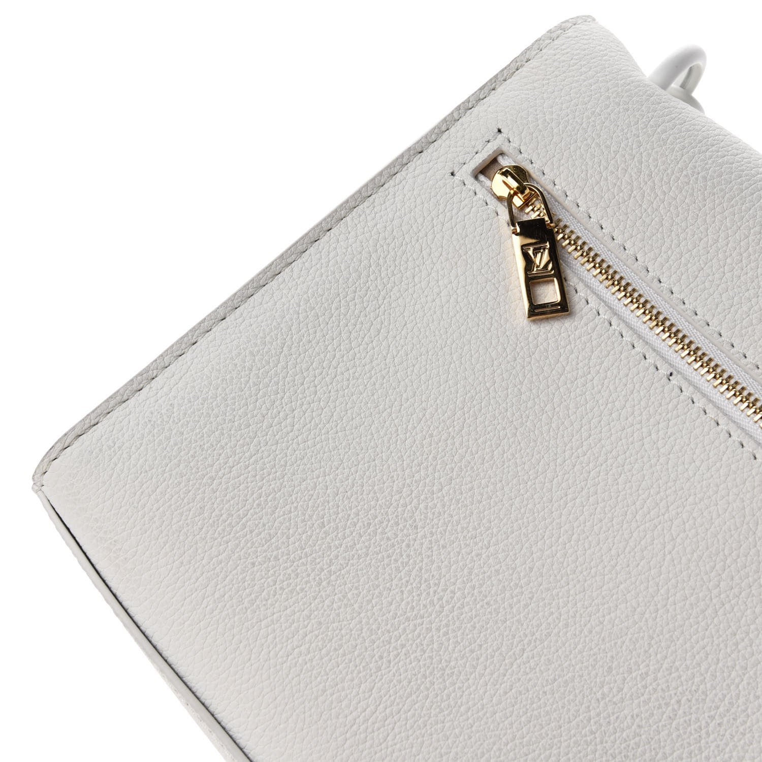 Louis Vuitton Soft Calfskin Mylockme Chain Bag BB White 8 of 12