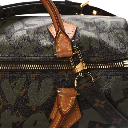 Louis Vuitton Monogram Graffiti Speedy 30 Kaki 20 of 23