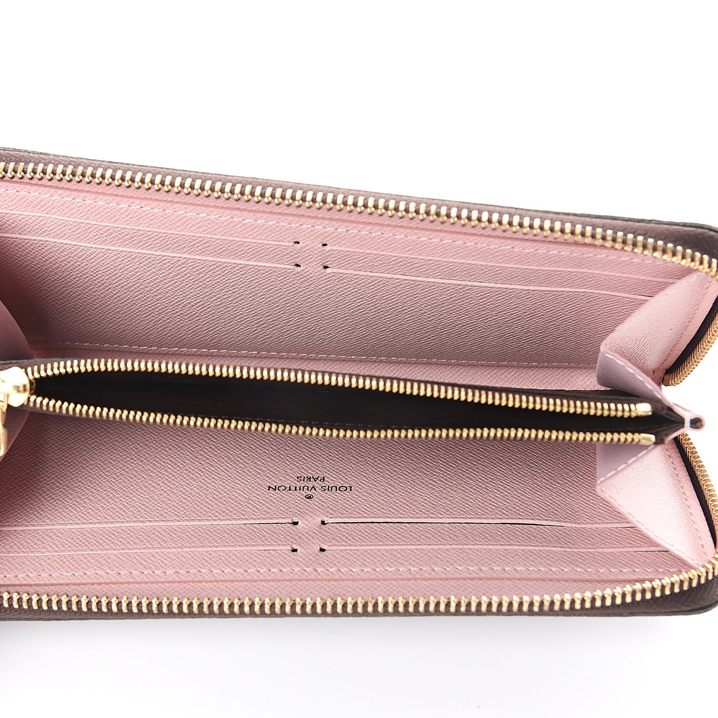 Monogram Clemence Wallet Rose Ballerine