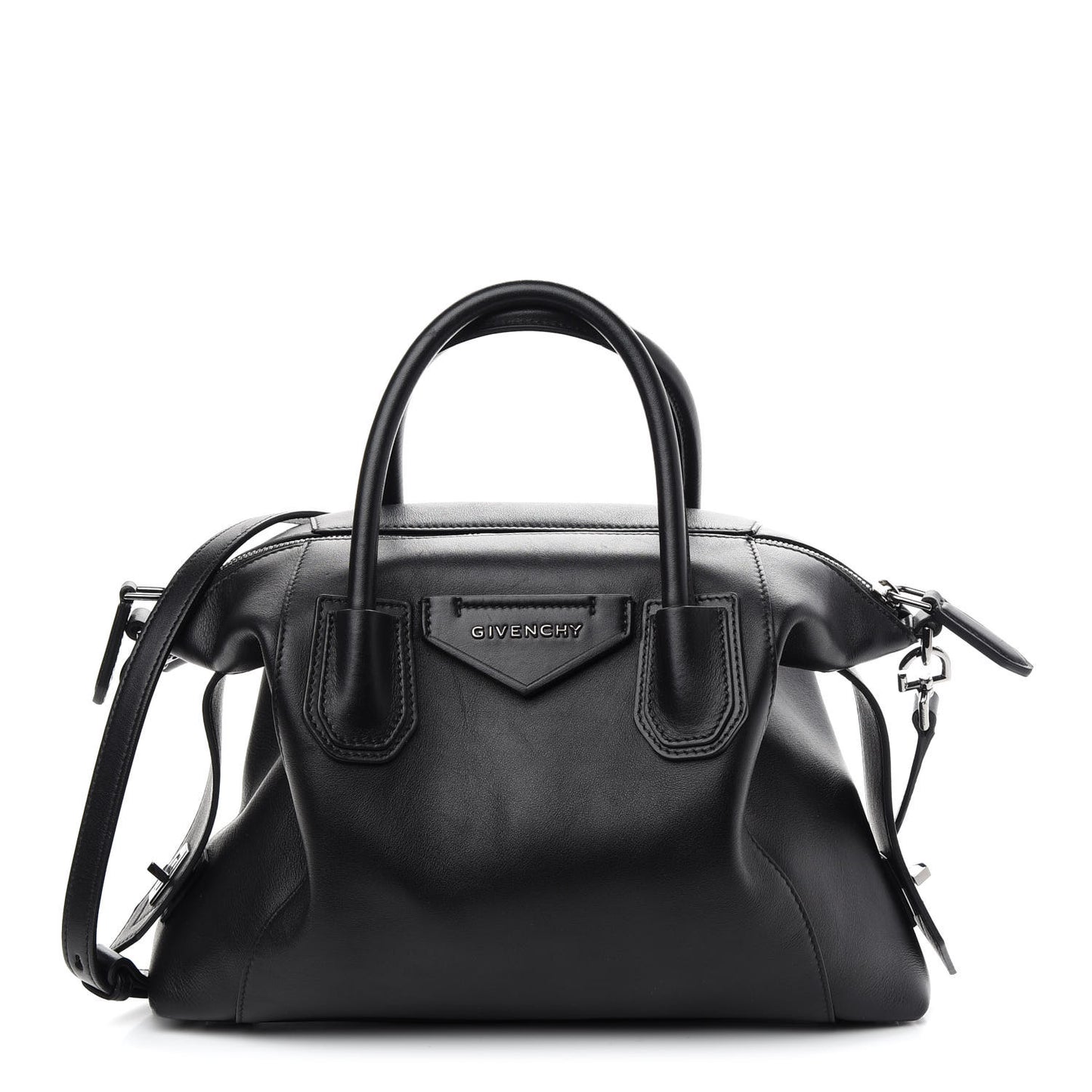 Smooth Calfskin Small Soft Antigona Black