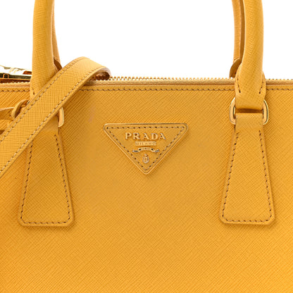 Prada Saffiano Lux Small Galleria Double Zip Tote Soleil 13 of 33