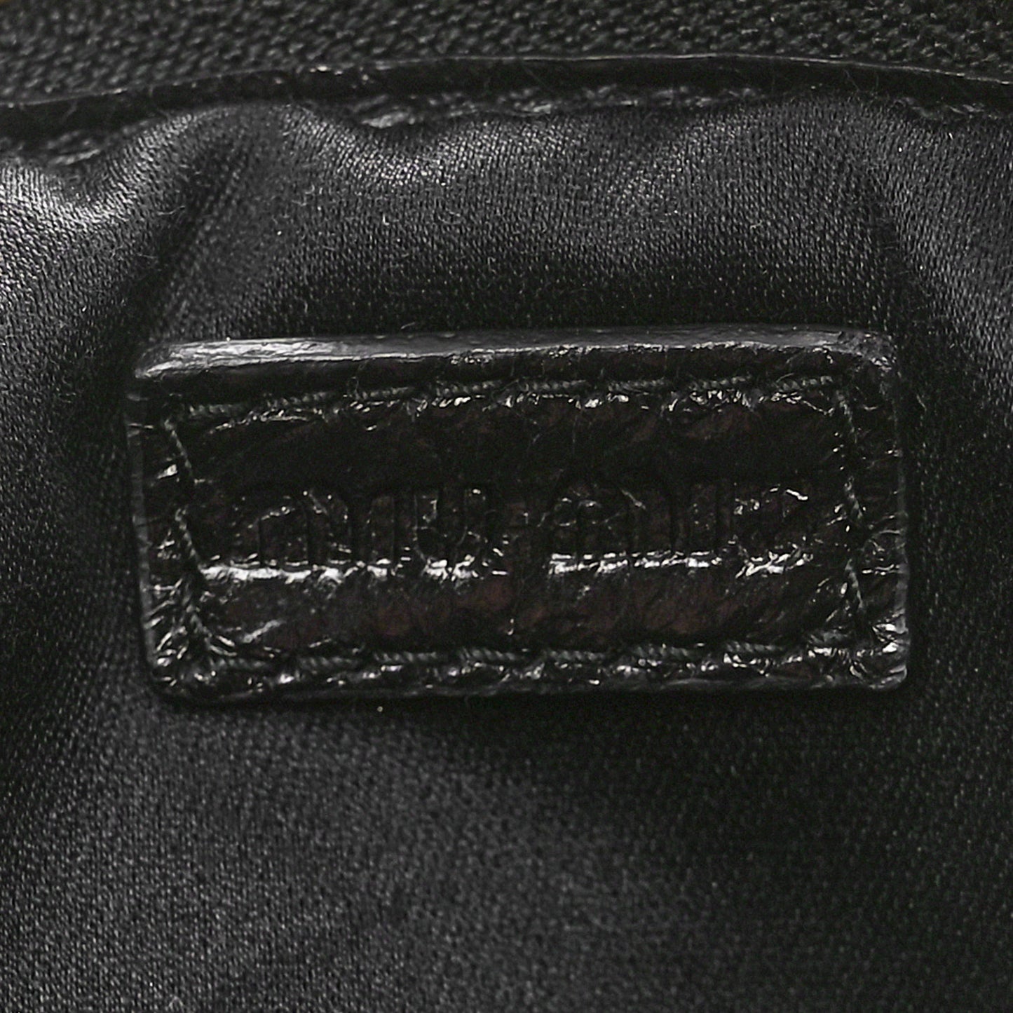 Nappa Matelasse Double Zip Pochette Clutch Black