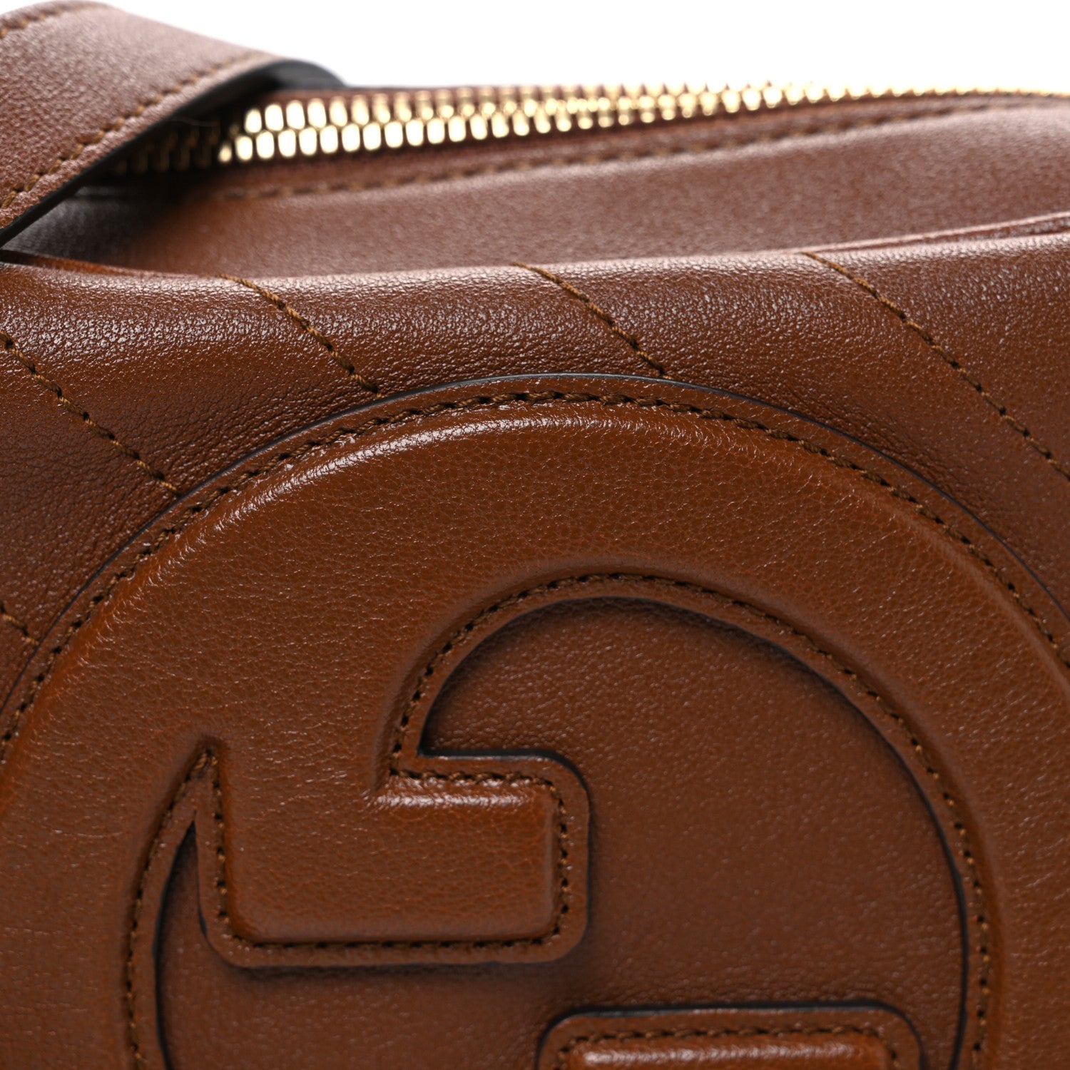 Gucci Sakai Be Green Calfskin Diagonal Stitched Small Blondie Shoulder Bag Cuir 8 of 10
