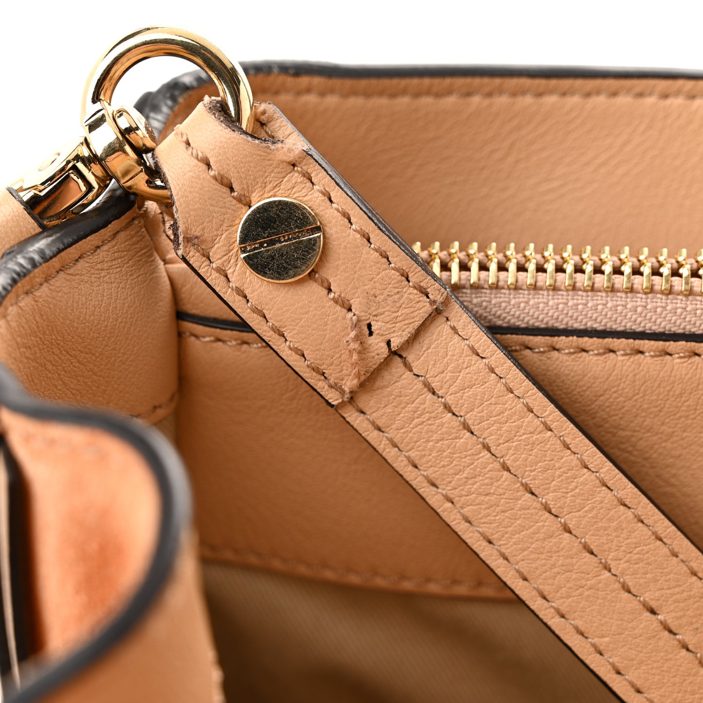 Calfskin Medium Faye Day Shoulder Bag Blush Nude