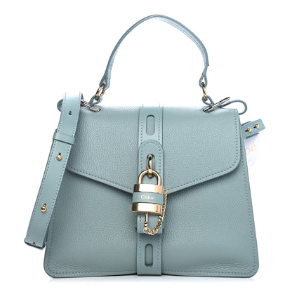 Chloe Shiny Grained Calfskin Medium Aby Day Shoulder Bag Faded Blue 1 of 8