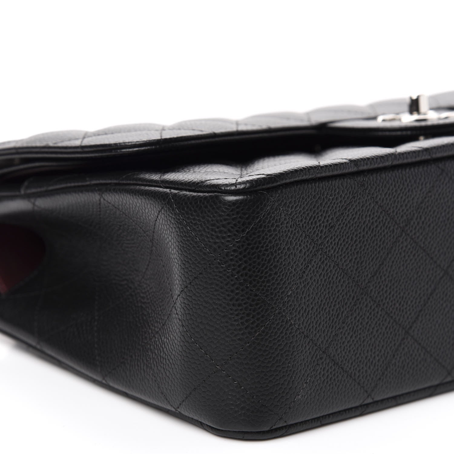 Chanel Caviar Quilted Jumbo Double Flap Black 8 of 10