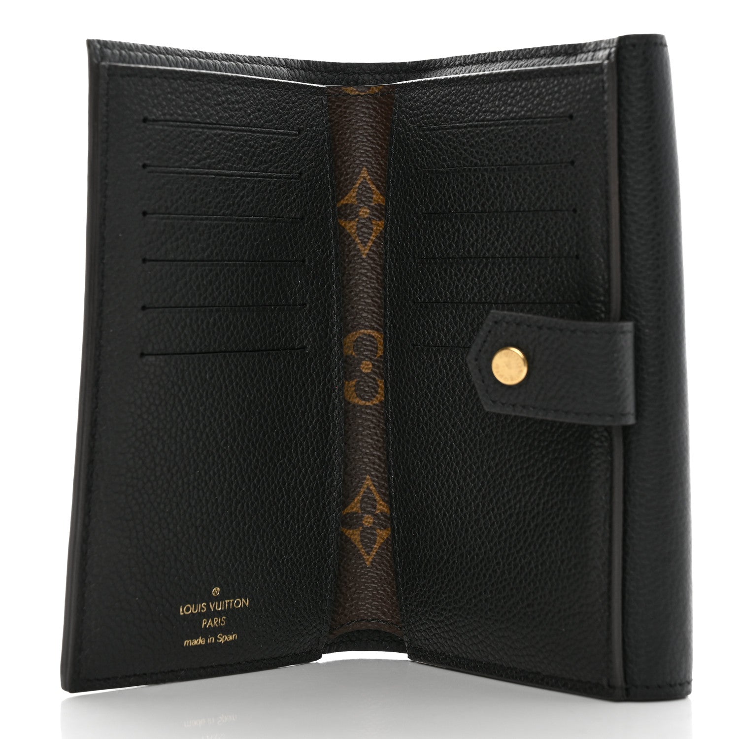 Louis Vuitton Monogram Pallas Compact Wallet Black 5 of 10
