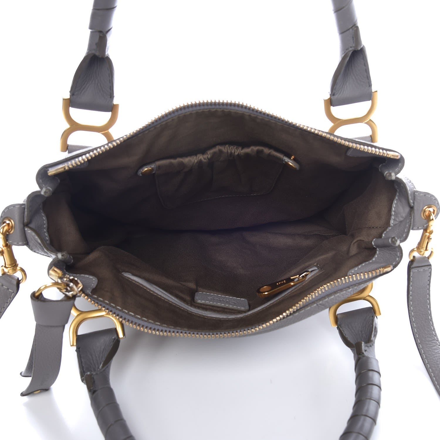 Chloe Calfskin Medium Marcie Satchel Cashmere Grey 6 of 14