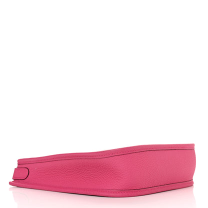 Hermes Taurillon Clemence Evelyne TPM Rose Shocking 4 of 12