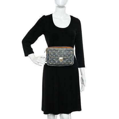 Louis Vuitton Monogram Denim Bum Bag Blue 2 of 15