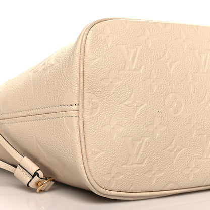 Louis Vuitton Empreinte Monogram Giant Neverfull MM Cream 9 of 10