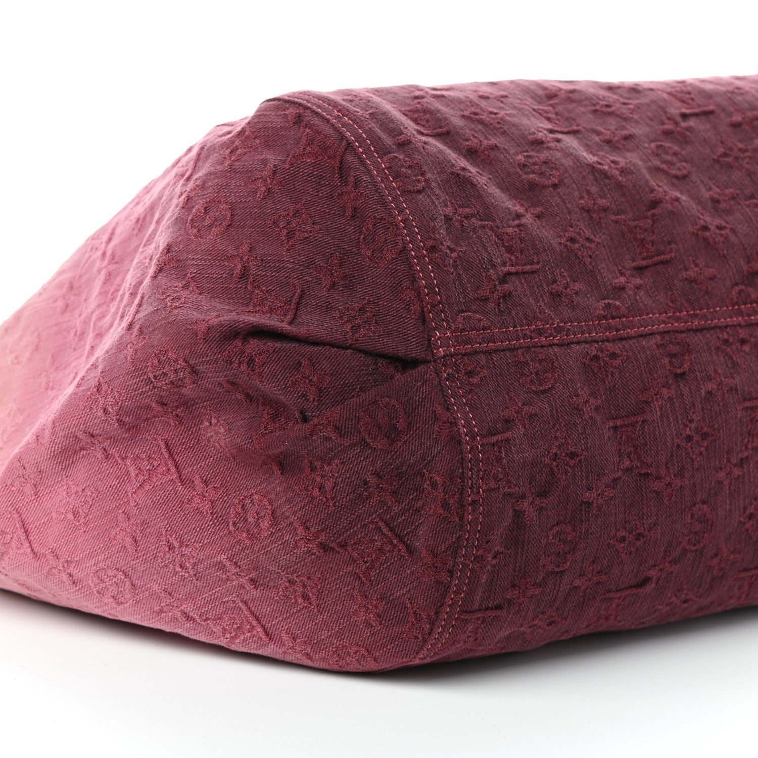 Louis Vuitton Denim Quilted Monogram Sunbeam Rouge Fauviste 8 of 9