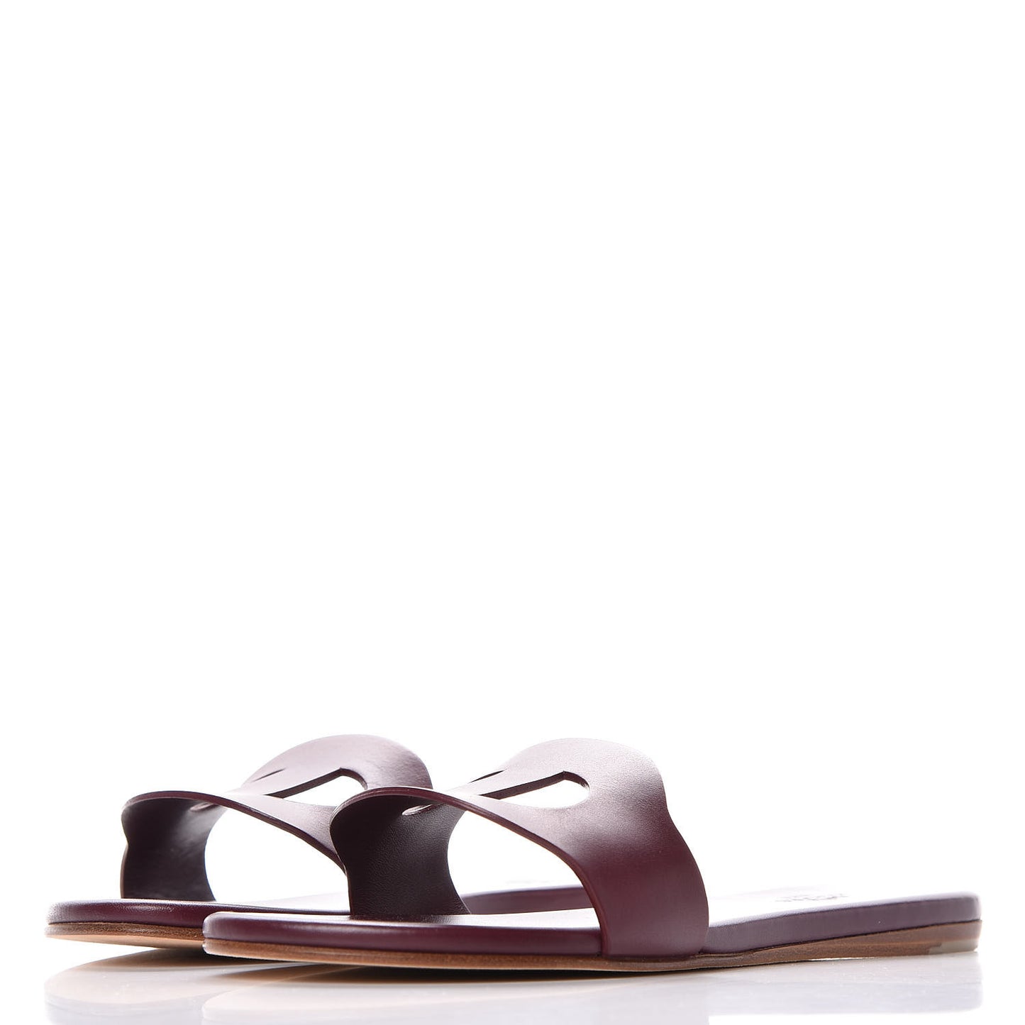 Calfskin Lisboa Sandals 35 Bordeaux