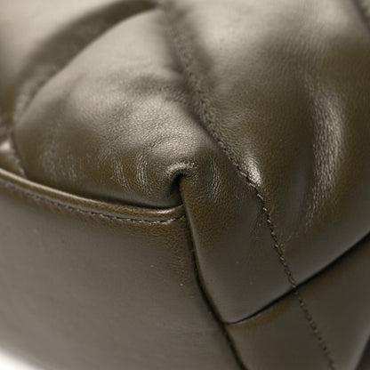 Saint Laurent Lambskin Quilted Toy Loulou Puffer Monogram Chain Satchel Seaweed 11 of 12