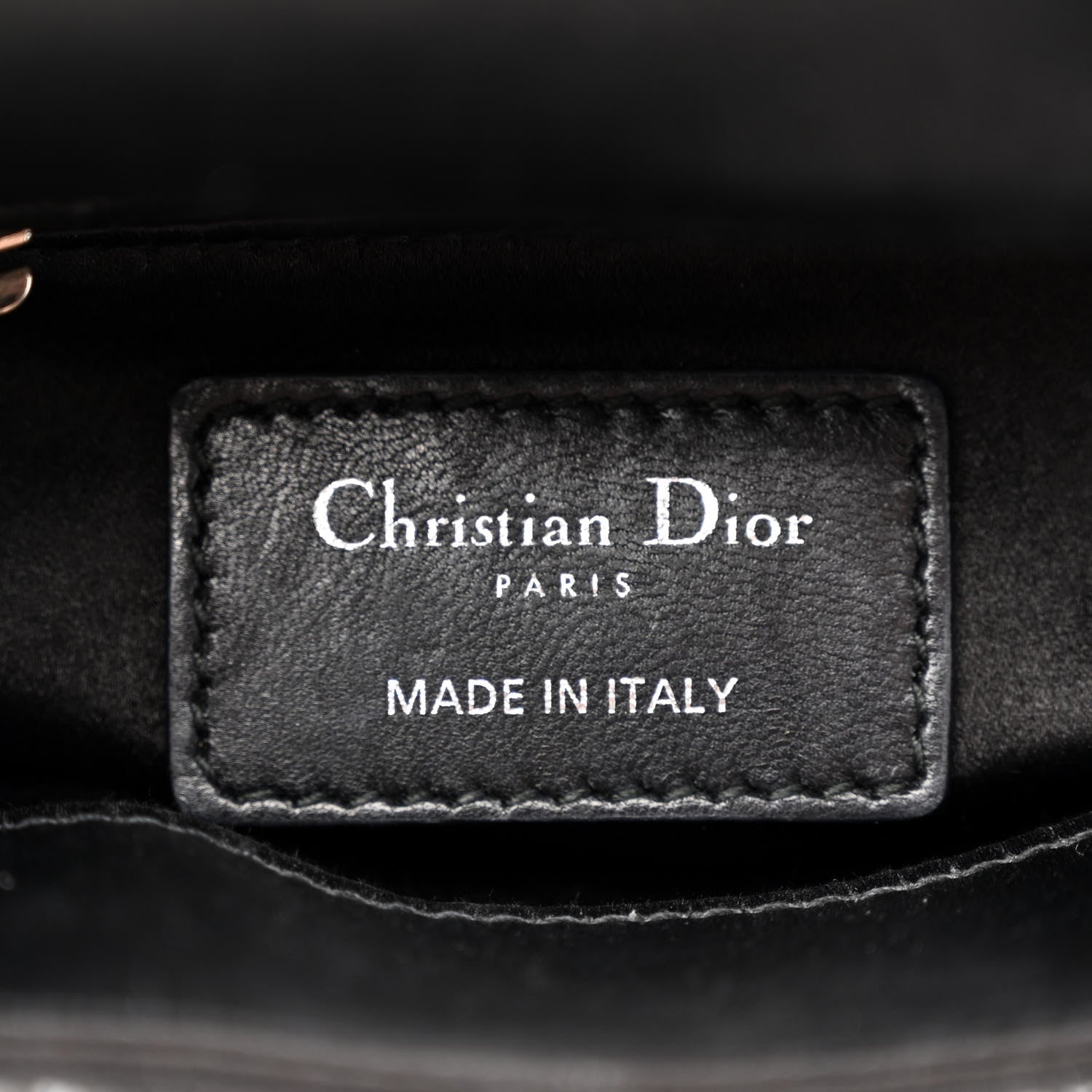 Christian Dior Satin Crystal Cannage Mini Lady Dior Black 6 of 12