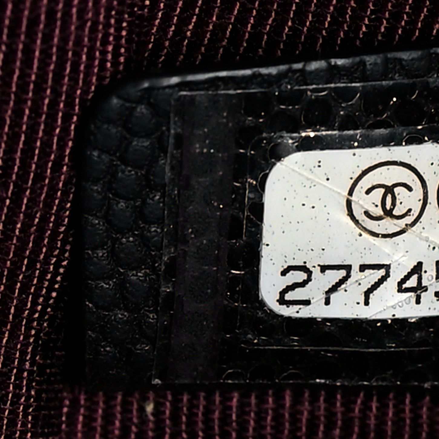 Chanel Caviar Chevron Quilted Large Cosmetic Case Black 7 of 10