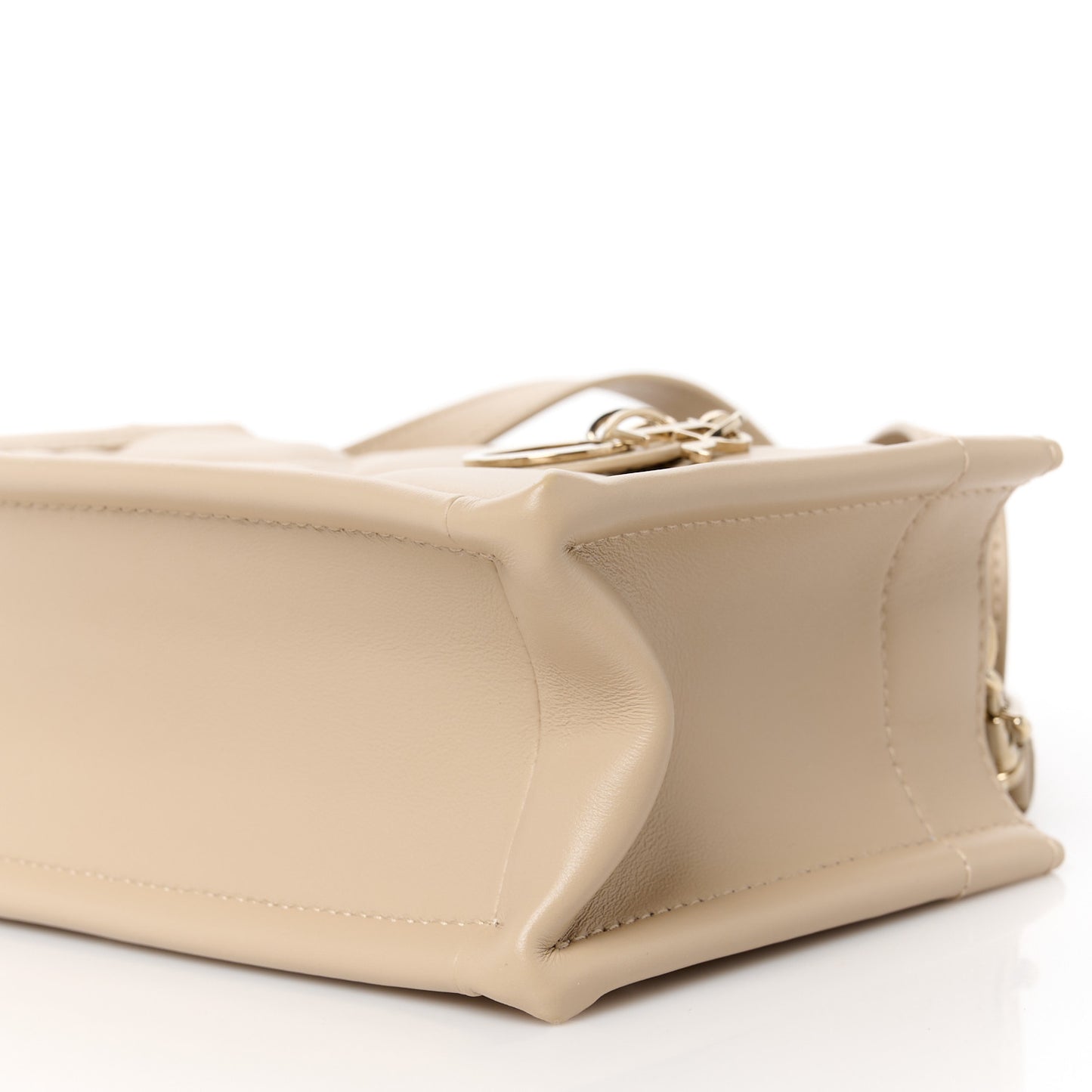 Calfskin Macrocannage Mini Book Tote Trench Beige