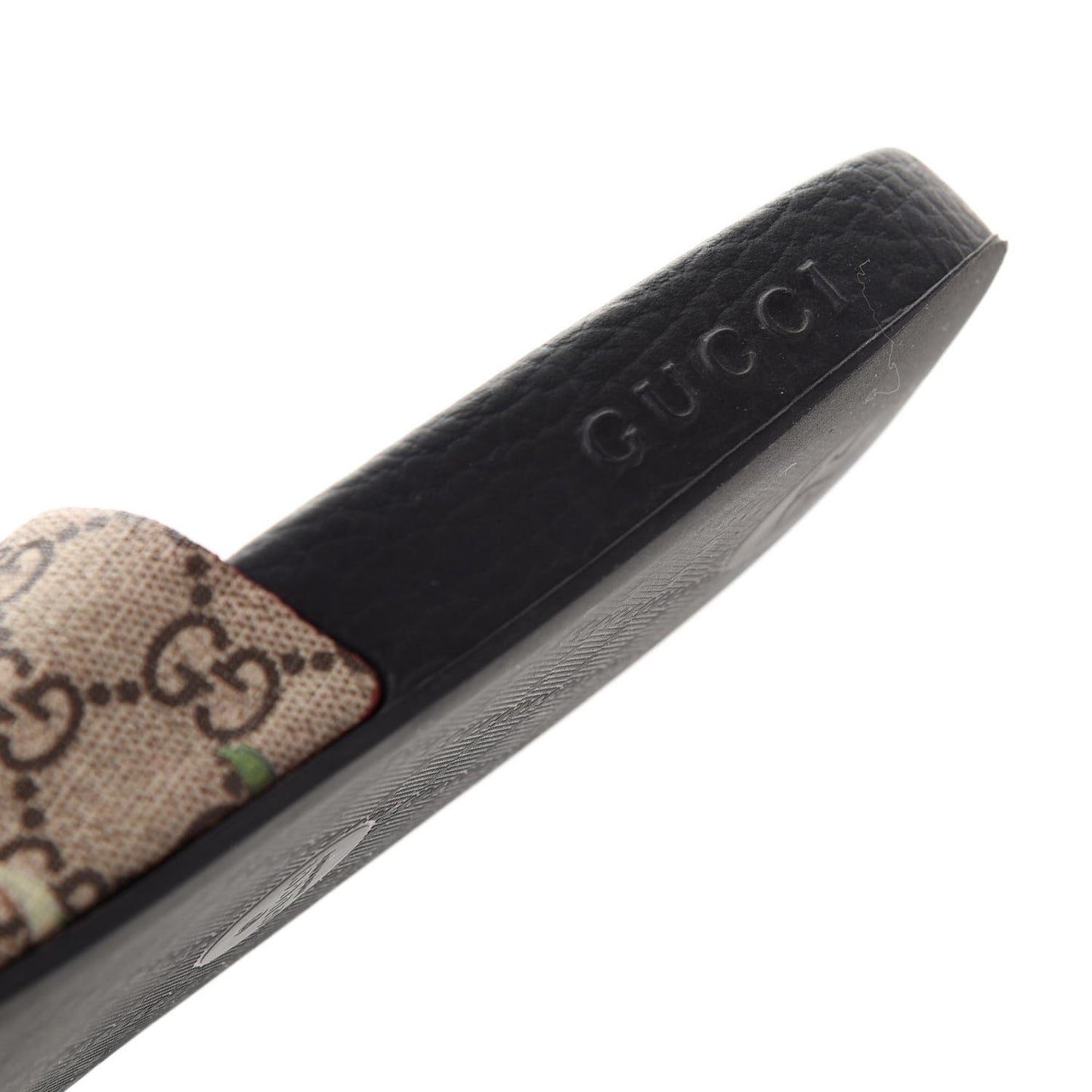 GG Supreme Monogram Tian Womens Slide Sandals 39 Beige Multicolor