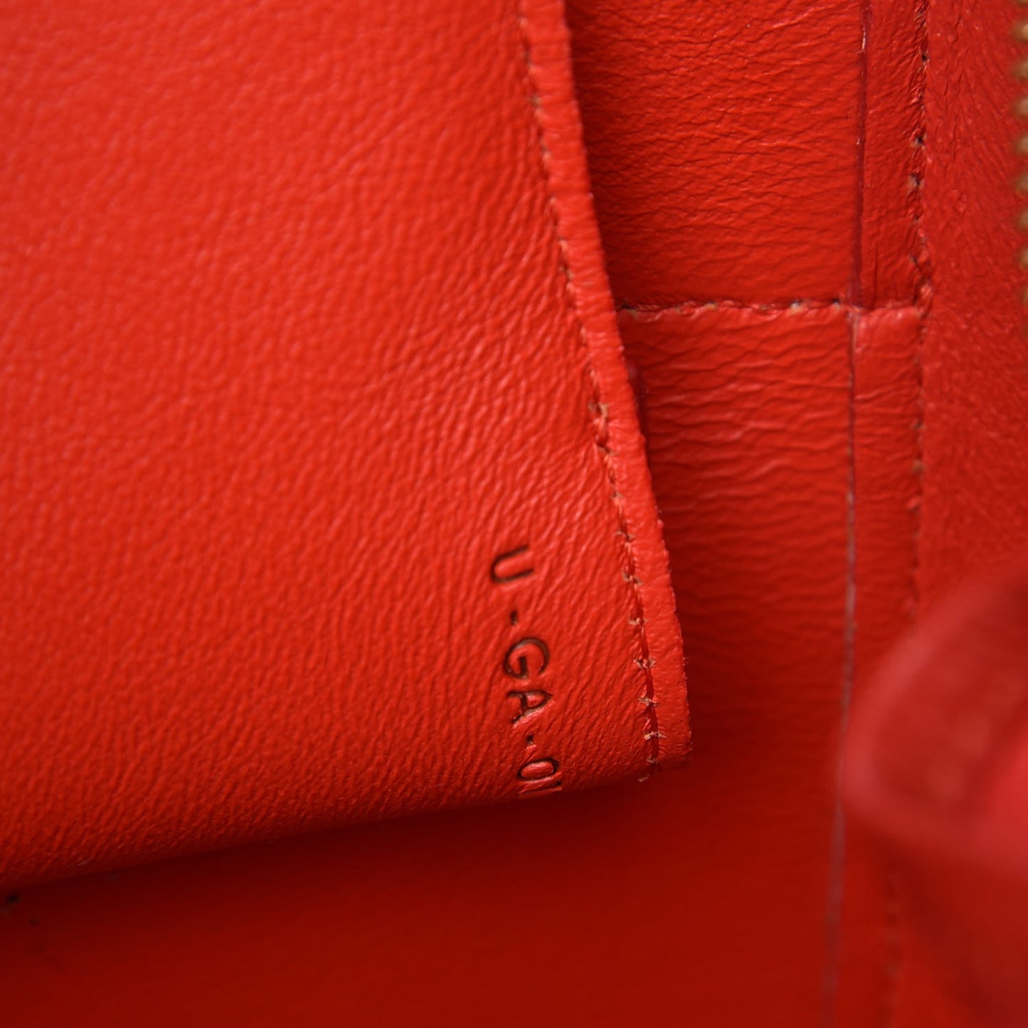 Elephant Calfskin Mini Tri-Color Belt Bag Vermillion