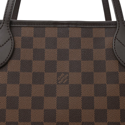 Louis Vuitton Damier Ebene Neo Neverfull MM Rose Ballerine 8 of 10