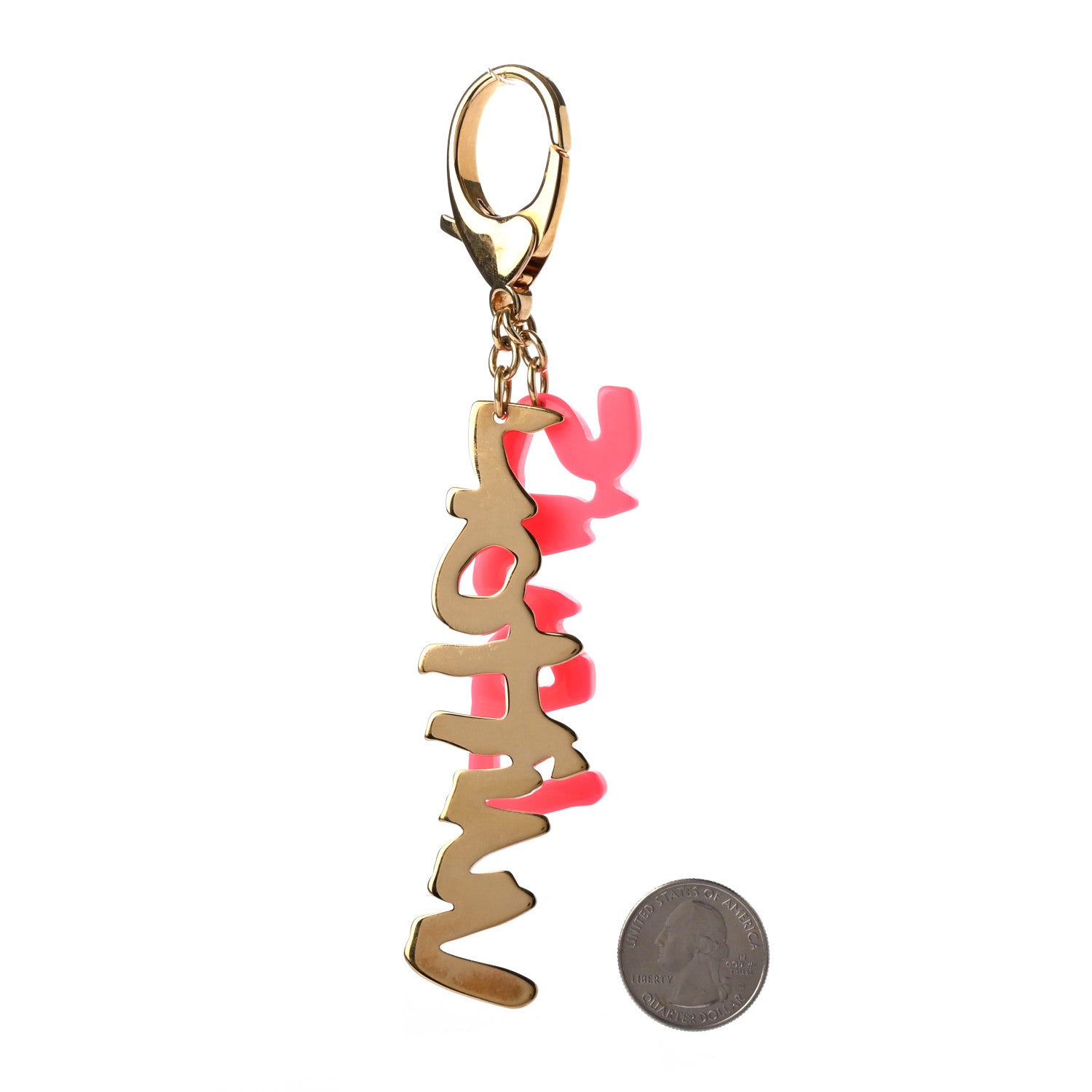 Louis Vuitton Graffiti Bag Charm Pink 2 of 4