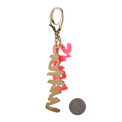 Louis Vuitton Graffiti Bag Charm Pink 2 of 4