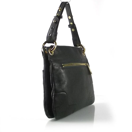 Leather Stones Paloma Handle Bag Forest Green