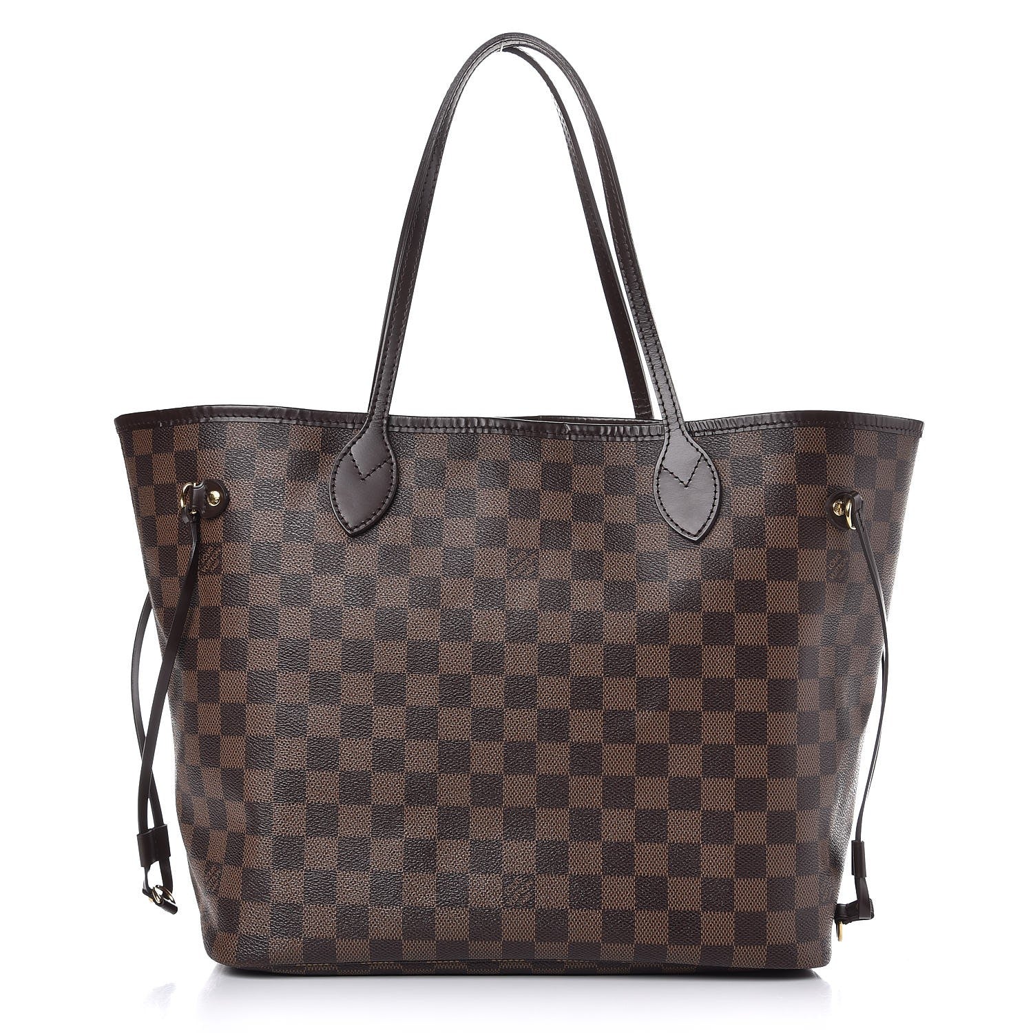Louis Vuitton Damier Ebene Neo Neverfull MM Rose Ballerine 1 of 12