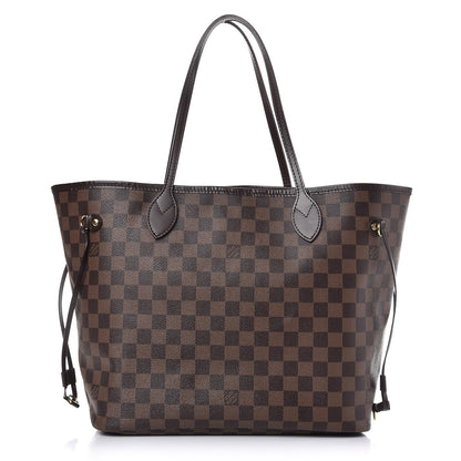 Louis Vuitton Damier Ebene Neo Neverfull MM Rose Ballerine 1 of 12