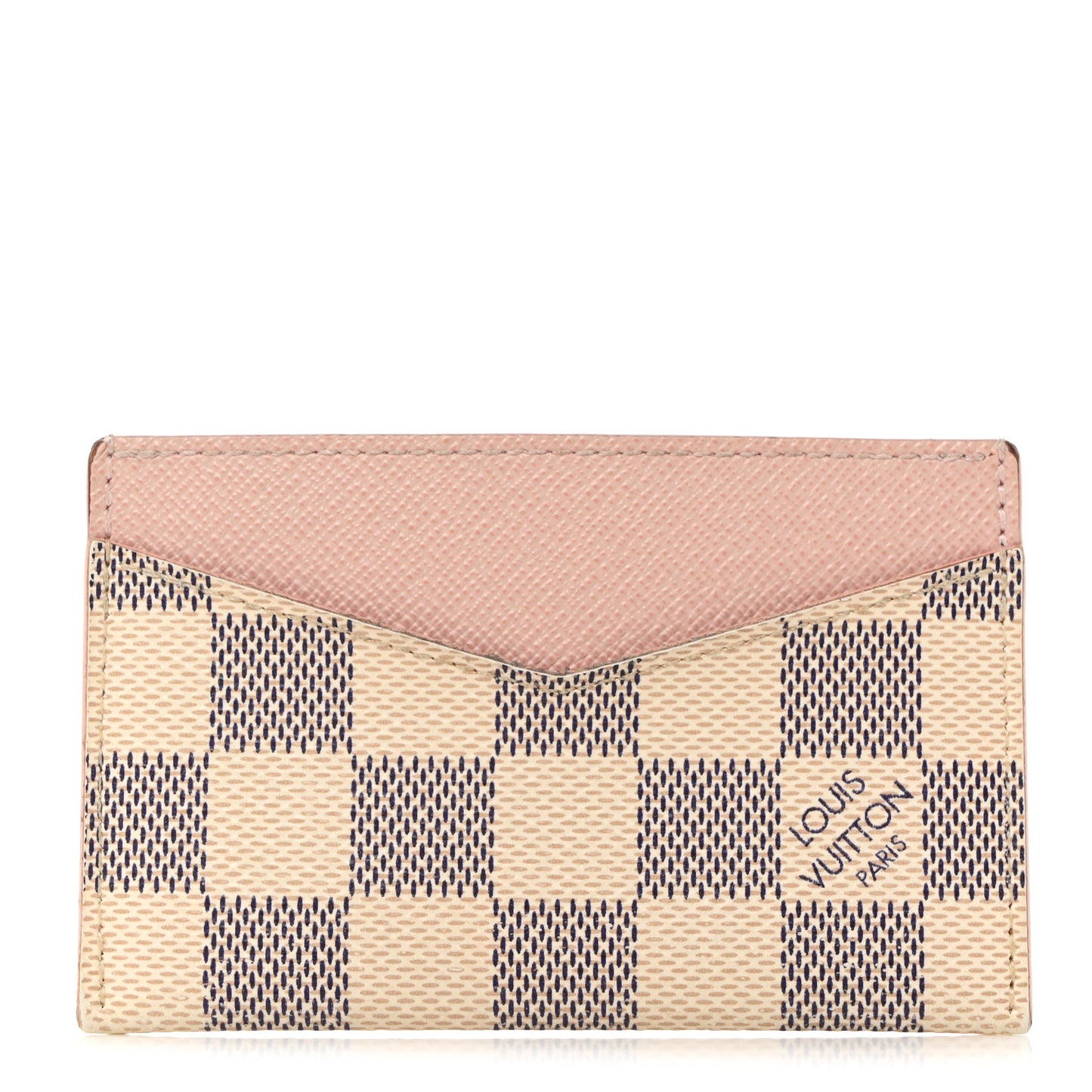 Damier Azur Daily Card Holder Rose Ballerine
