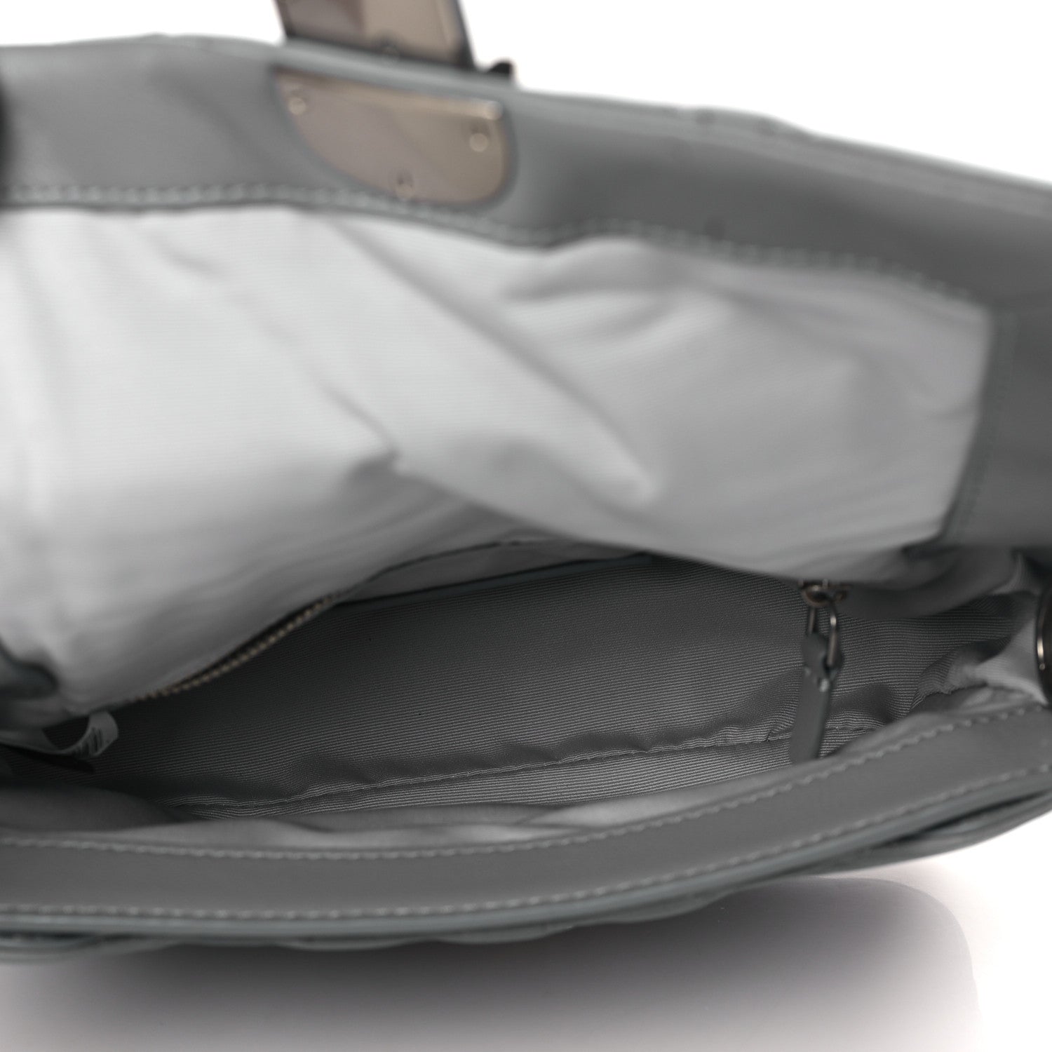 Marc Jacobs Calfskin Quilted The J Marc Shoulder Bag Wolf Grey 5 of 8