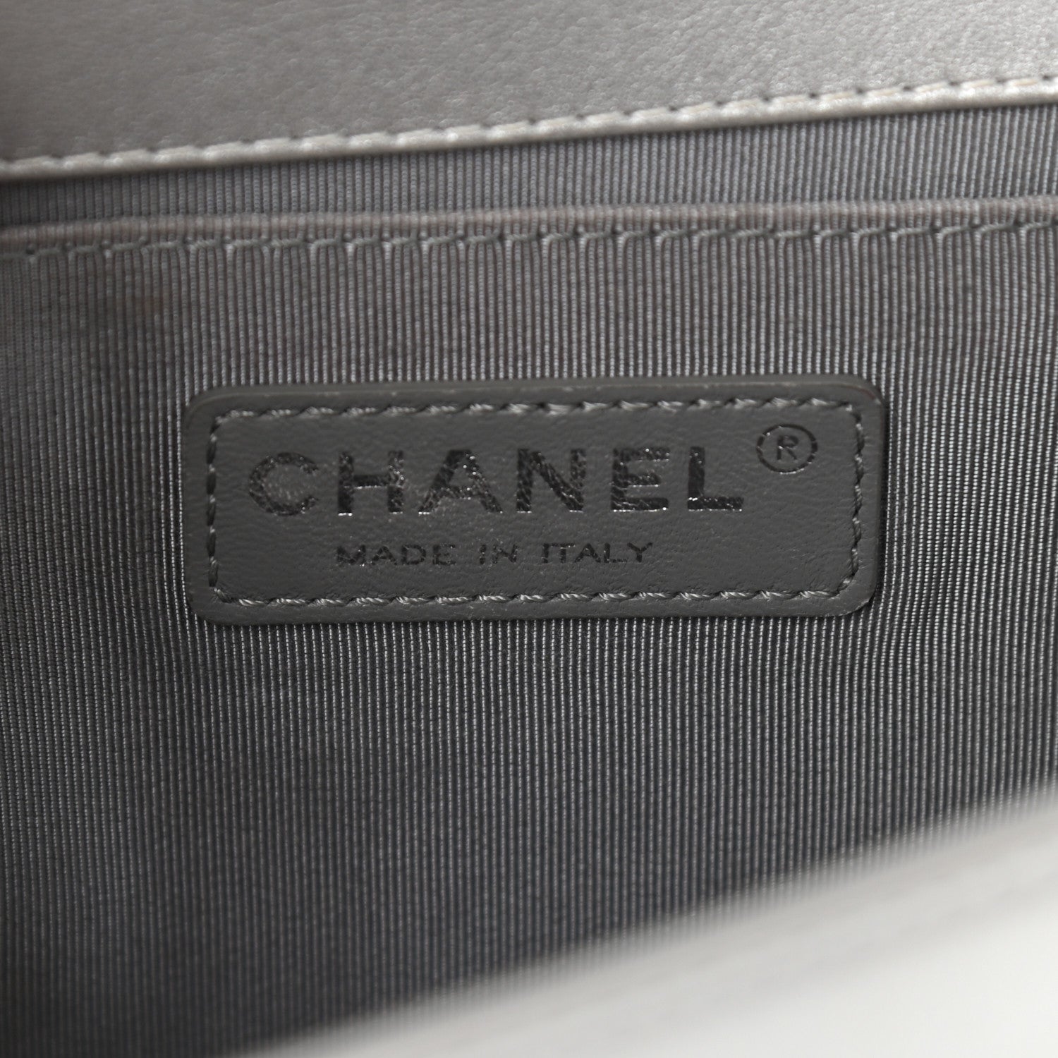 Chanel Metallic Calfskin Quilted Medium Boy Flap Silver 6 of 9