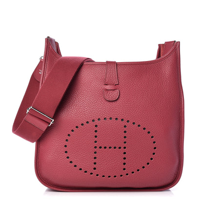 Hermes Taurillon Clemence Evelyne III GM Rubis 1 of 12