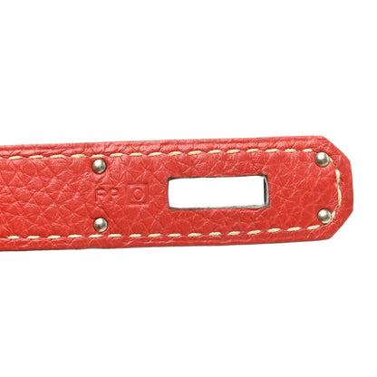 Hermes Taurillon Clemence Birkin 40 Sanguine 7 of 11