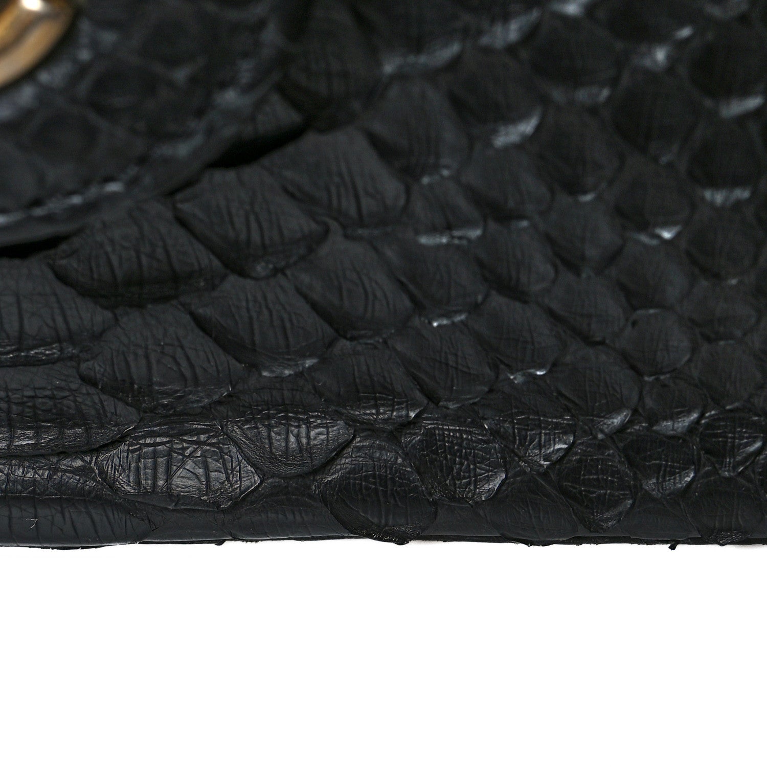 Chanel Snakeskin Jumbo Double Flap Black 12 of 14