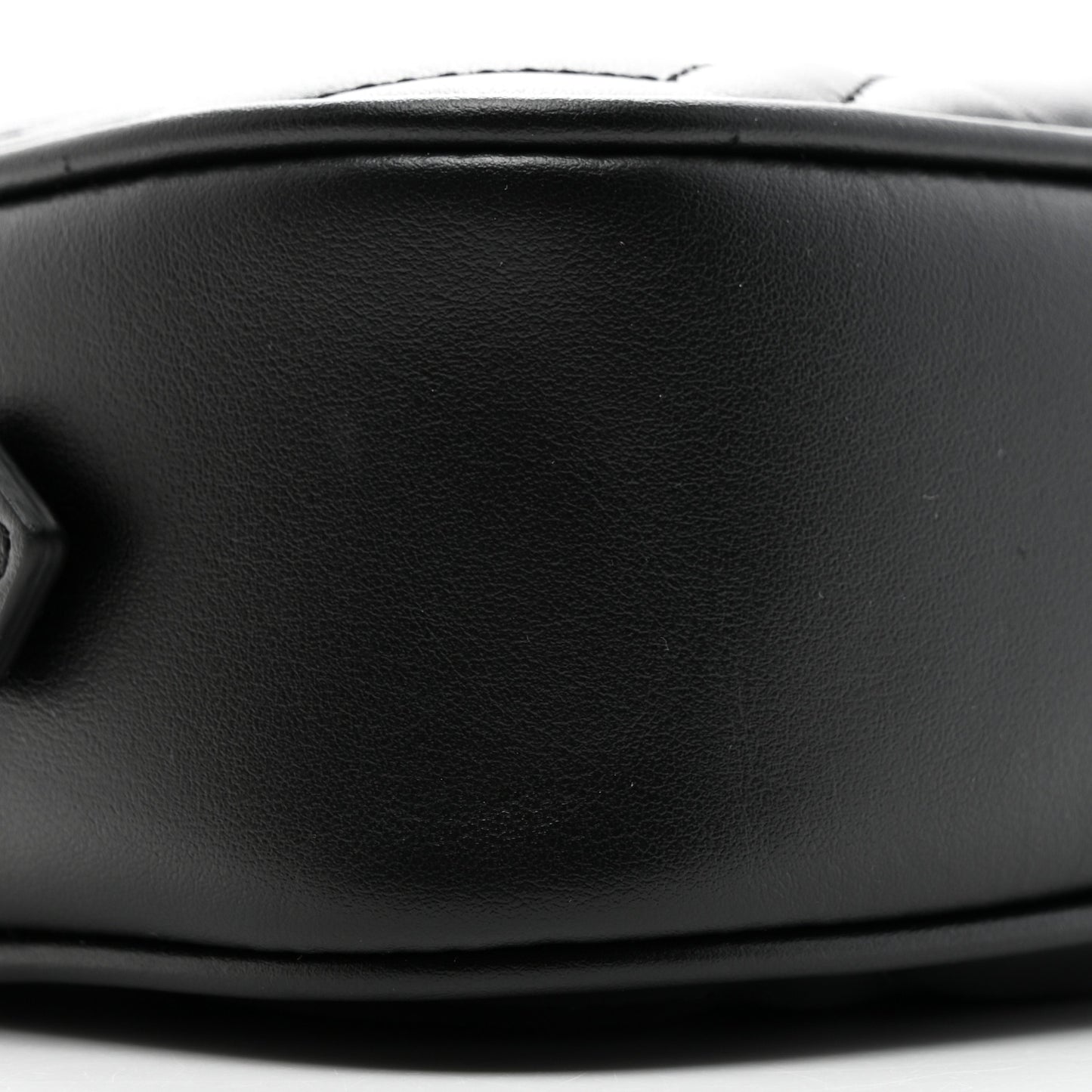 Calfskin Matelasse Mini GG Marmont Chain Shoulder Bag Black