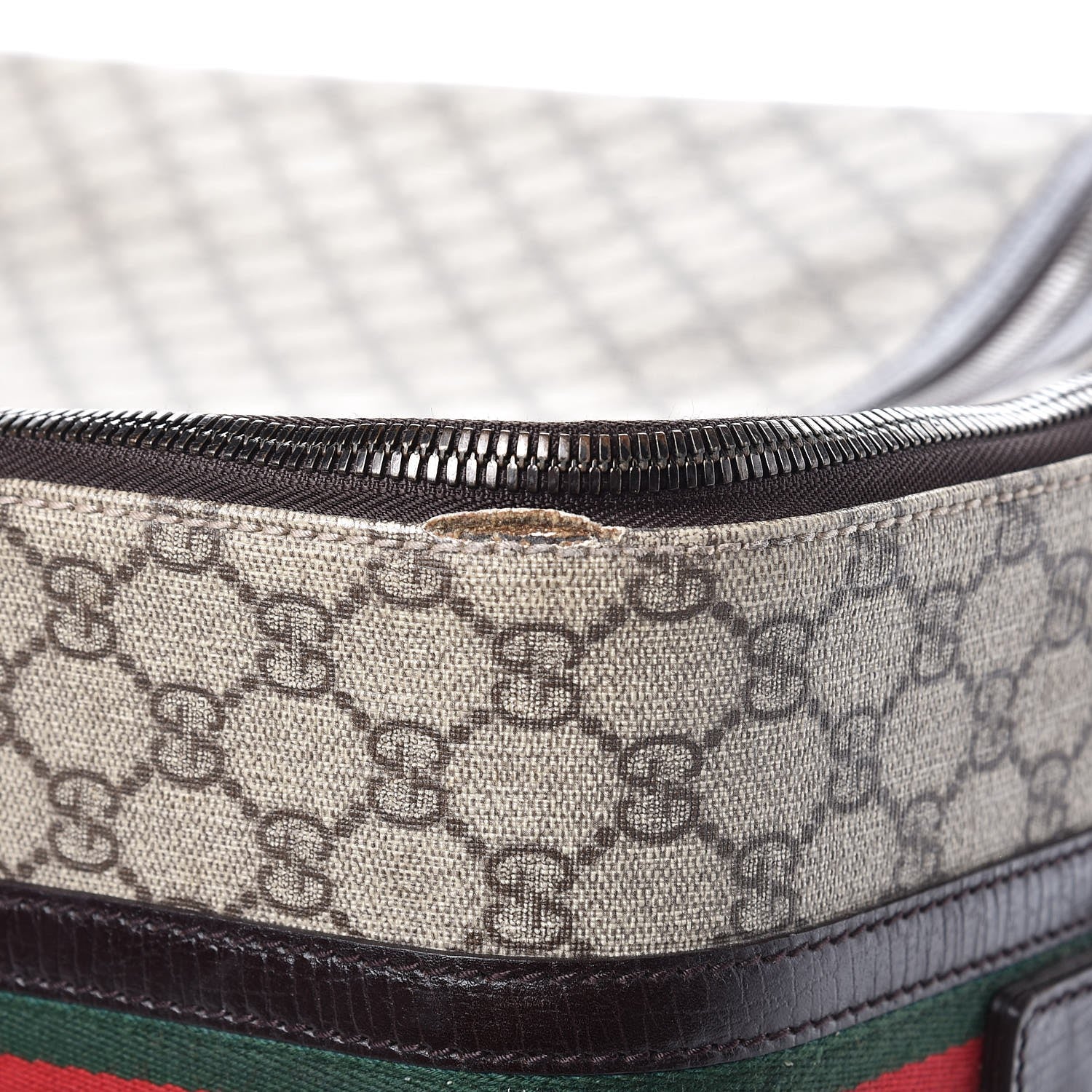 Gucci GG Plus Monogram Large Web Trolley Brown 20 of 26